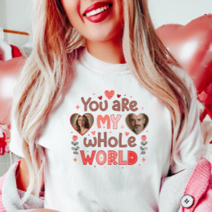 Parent Customisable Photo, Valentine Custom Photo T-Shirt