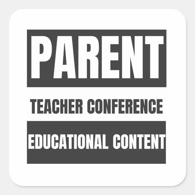 Parent Teacher Conference Stickers (Front)