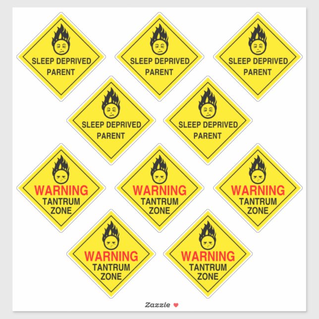 Parental Warning Stickers (Sheet)