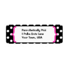 { Parenthetically Pink, Black & White Polka Dots }