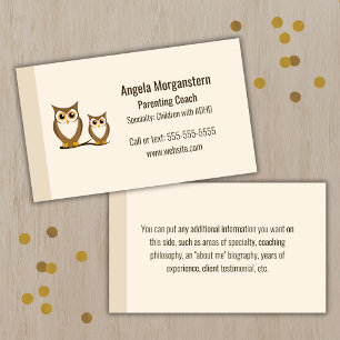 Parenting Coach Business Card