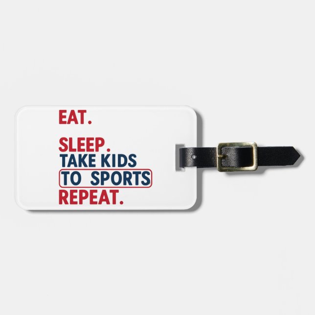 Parenting Routine Luggage Tag (Front Horizontal)