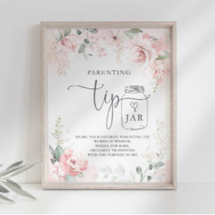 Parenting Tips for the Mama to Be Party Sign