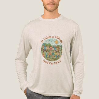 Parenting Village Quote – It Takes a Village (and  Tri-Blend Shirt