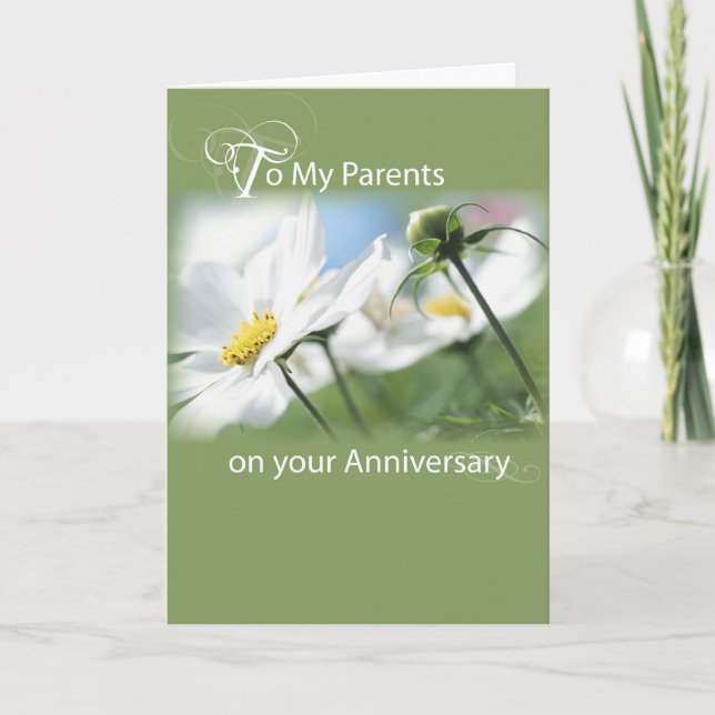 Parents Anniversary Green Card (Front)
