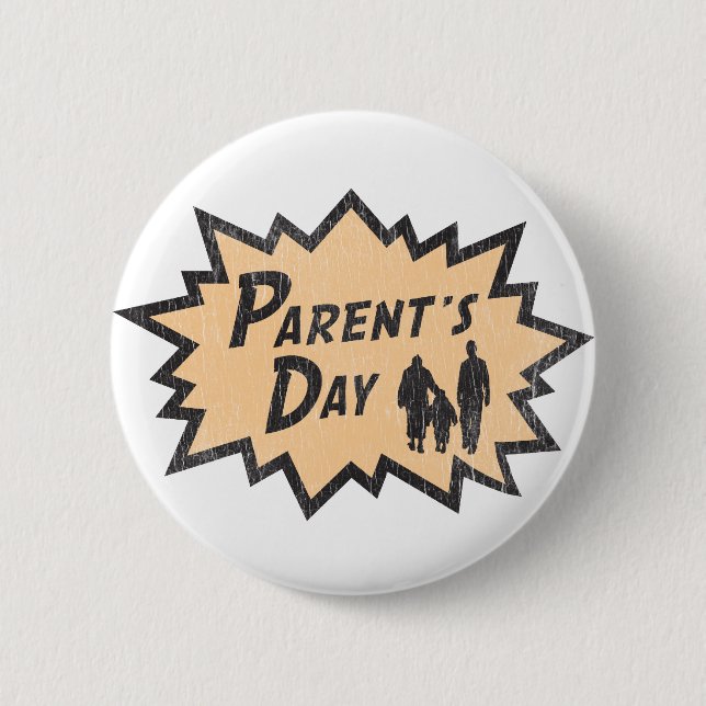 Parent's Day 6 Cm Round Badge (Front)