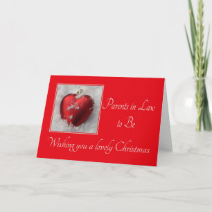 parents in law to be Merry Christmas card