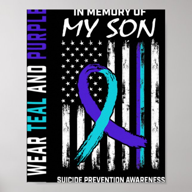 Parents In Memory Of Son Suicide Awareness Prevent Poster (Front)