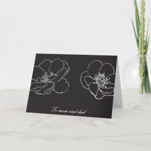 Parents Mum and Dad Wedding Thank You Card