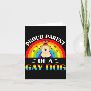 Parents Of A Gay Dog Lgbtq Rainbow Pride Card