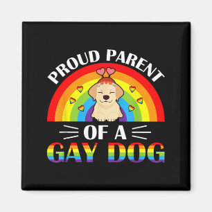 Parents Of A Gay Dog Lgbtq Rainbow Pride Magnet