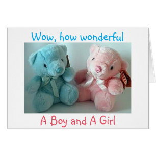 PARENTS OF TWIN BOY/TWIN GIRL CONGRATULATIONS