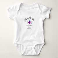 Parents to be blue pink baby shower honey bee text