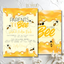 Parents to Bee Baby Shower Invitation