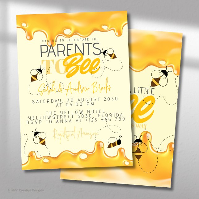 Parents to Bee Baby Shower Invitation (Creator Uploaded)