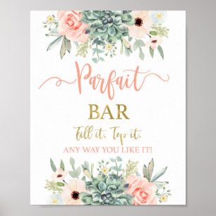Parfait Bar succulents sign