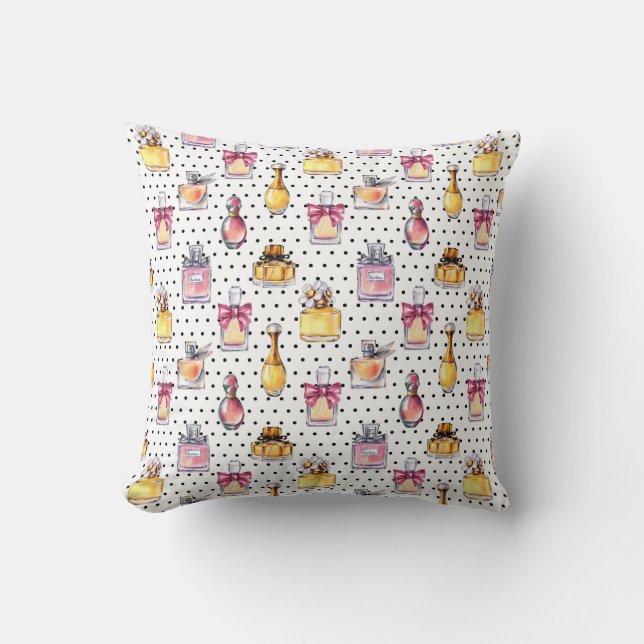 Parfum Bottle Pattern Cushion (Front)