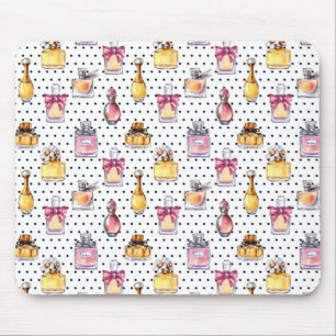 Parfum Bottle Pattern Mouse Pad