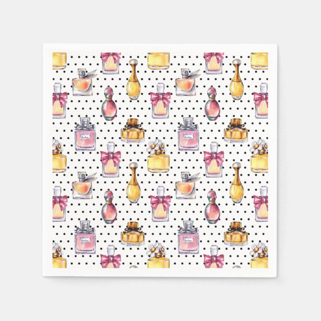 Parfum Bottle Pattern Napkin (Front)