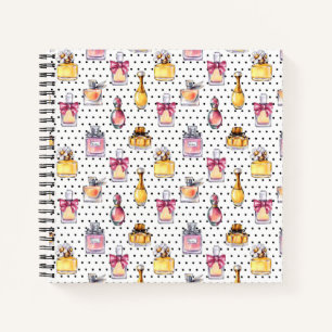 Parfum Bottle Pattern Notebook