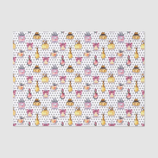 Parfum Bottle Pattern Tissue Paper (Front)