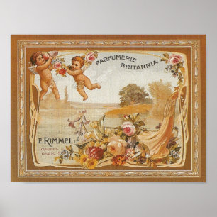Parfumerie Britannia Vintage Ad - Print