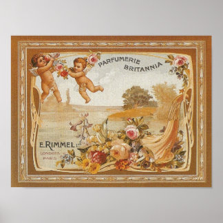 Parfumerie Britannia Vintage Ad - Print
