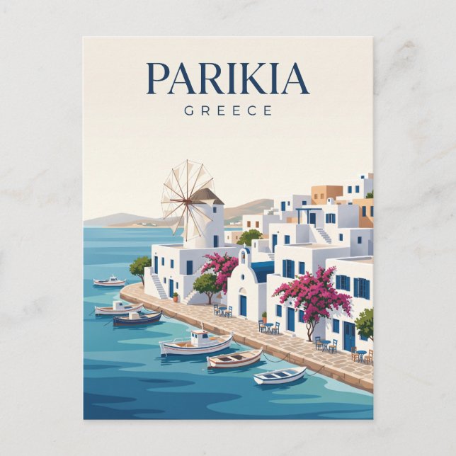 Parikia Greece Postcard (Front)