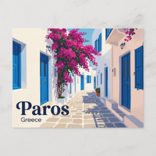 Parikia, Paros Greece Postcard