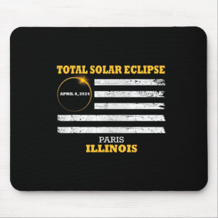 Paris 2024 Solar Eclipse 2024 040824 Eclipse  Mouse Pad