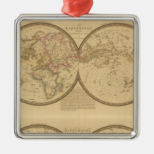 Paris 2 metal tree decoration (Front)