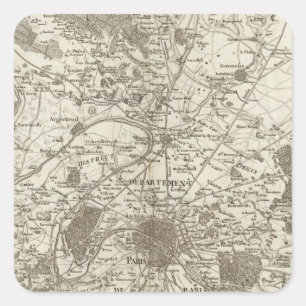 Paris 5 square sticker