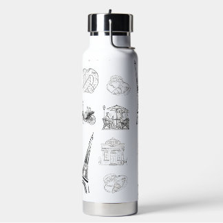 Paris Aesthetic Water Bottle