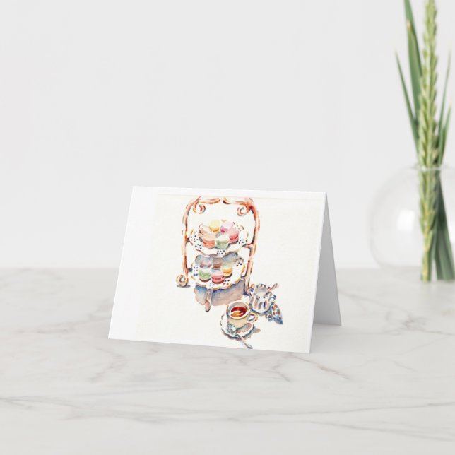 Paris Afternoon French Tea Card (Front)