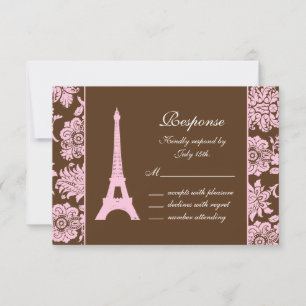 Paris and Chocolate RSVP Card