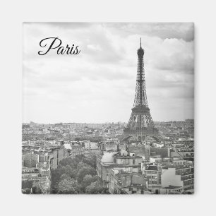 Paris and Eiffel Tower Magnet