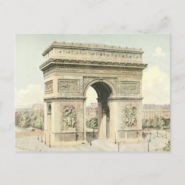 Paris, Arc de Triomphe Postcard (Front)