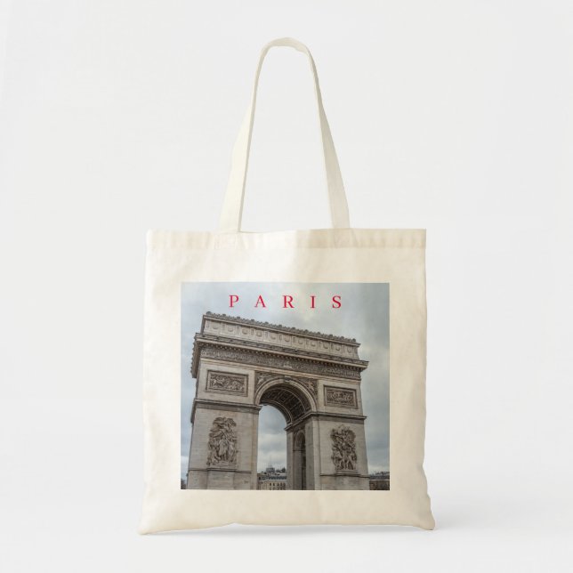 Paris Arc de Triomphe view tote bag (Front)