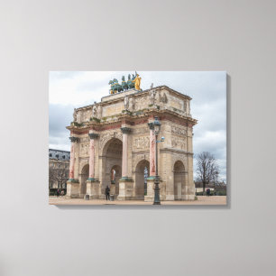 Paris Arc du Carrousel view canvas print