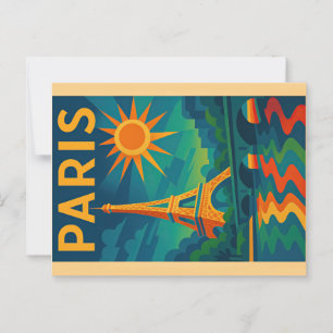 Paris Art Deco Postcard