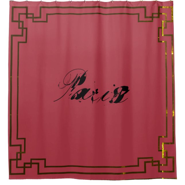 Paris Art Nouveau Art Deco Art, poetry and music Shower Curtain (Front)