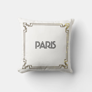 Paris Art Nouveau Art Deco Jugendstil Cushion