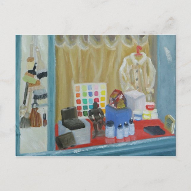 Paris Art Shop Postcard (Front)