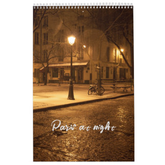 Paris at Night Calendar