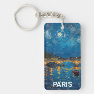 Paris at Night Key Ring