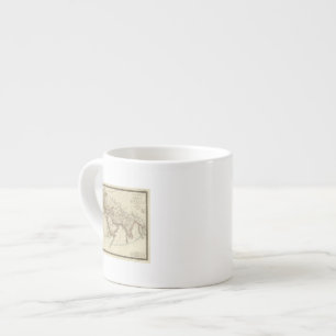 Paris atlas map espresso cup