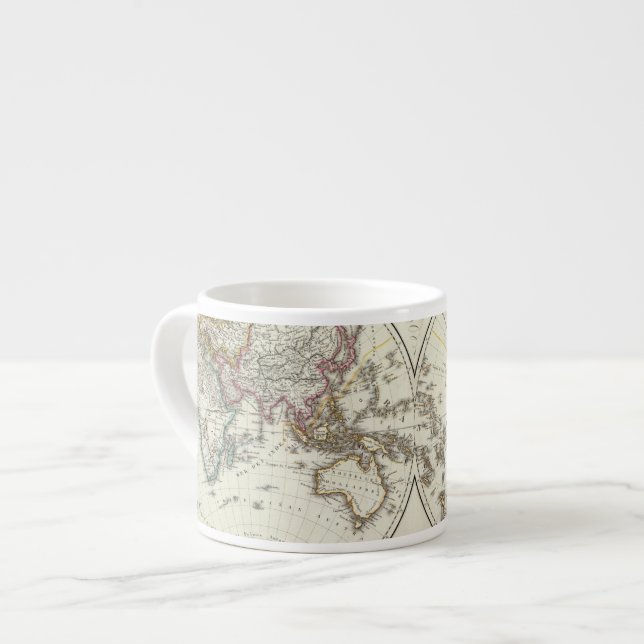 Paris Atlas Map Espresso Cup (Front Left)