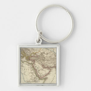 Paris atlas map key ring