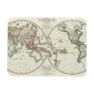 Paris Atlas Map Magnet