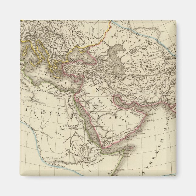 Paris atlas map magnet (Front)